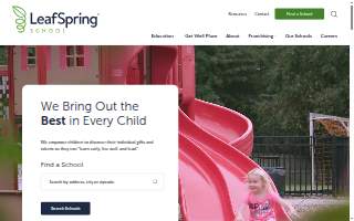LeafSpring School at Cornelius website
