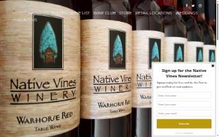 Native Vines Winery website