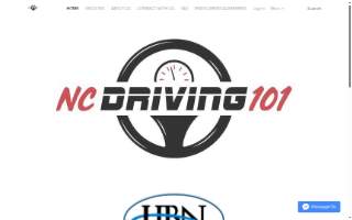 NC Driving 101 Driving School website