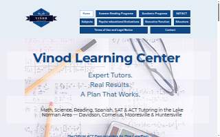 The Vinod Learning Center website