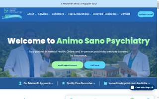 Animo Sano Psychiatry- Fortunes Ridge Dr, Durham website