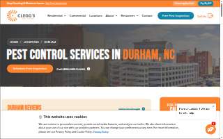Clegg’s Termite & Pest Control - Durham website