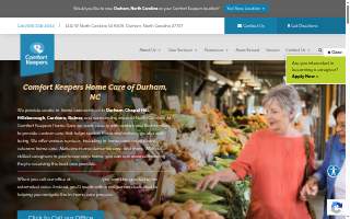 Comfort Keepers Home Care of Durham website