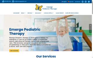 Emerge Pediatric Therapy website