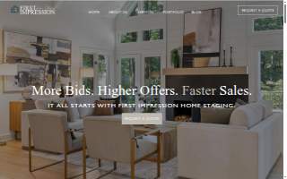 First Impression Home Staging website