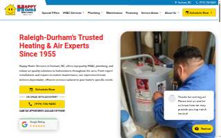 Happy Home Services website