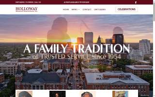 Holloway Memorial Funeral Home website