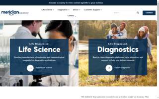 Meridian Health Solutions website