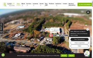 SAM IT Solutions website