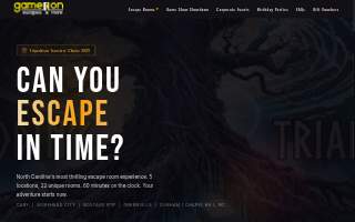 Game On Escapes & More - Cary website