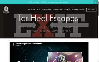 Tar Heel Escapes of Eden website