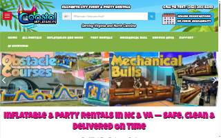Coastal Inflatables – Bounce House & Party Rentals website