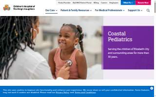 Coastal Pediatrics website