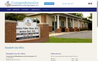 Comprehensive Rehabilitation Pain Specialists website