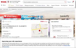CVS Pharmacy of Elizabeth City website