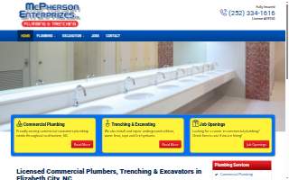 McPherson Enterprizes Plumbing & Trenching, Inc. website