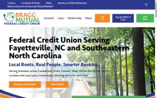 Bragg Mutual Federal Credit Union website