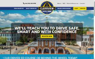 Clearview Driving School website