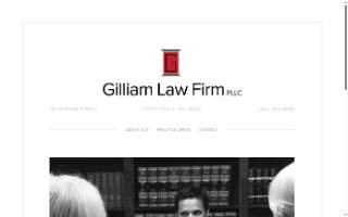 Gilliam Law Firm PLLC of Fayetteville website