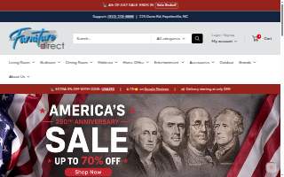 US Furniture Direct website