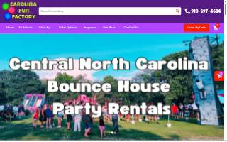 Carolina Fun Factory website