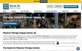 Hands On Physical Therapy of Fuquay-Varina website