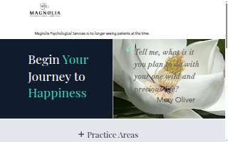 Magnolia Psychiatry and Mental Wellness website