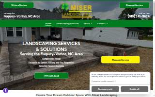 Miser Landscaping LLC website