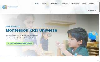 Montessori Kids Universe - Fuquay Varina website