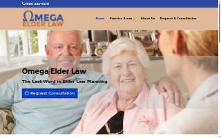 Omega Elder Law website