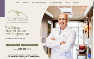 South Wake Oral Surgery & Dental Implants - Dr. Daniel J. Mahar, DDS website