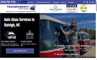 Transparency Auto Glass website