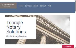 Triangle Notary Solutions of Fuquay-Varina website