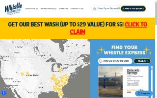 Whistle Express Car Wash of Graham website