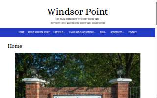 Windsor Point Retirement Community website