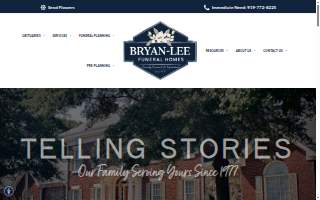 Bryan-Lee Funeral Home website