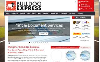 Bulldog Express website