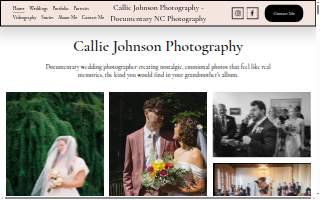 Callie Johnson Photography | Authentic, Documentary Style Photographers in Raleigh NC, Garner, NC, and beyond website