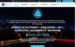 Clayton NC Web Design of Garner website