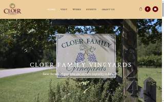 Cloer Family Vineyards website