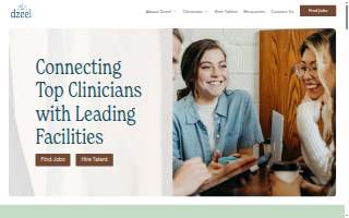Dzeel Clinical Healthcare Staffing website