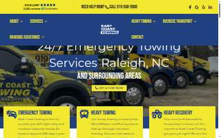 East Coast Towing & Transport website