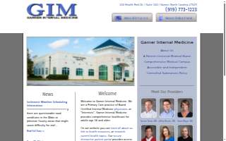 Garner Internal Medicine website
