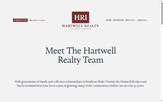 Hartwell Commercial Realty website