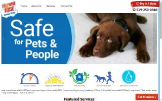 Heaven's Best Carpet Cleaning Raleigh NC website