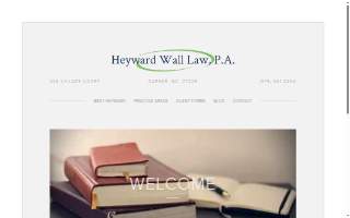 Heyward Wall Law, P.A. website