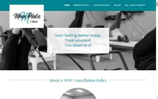 Moxie Pilates and Barre website