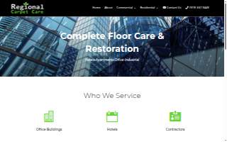 Regional Carpet Care website