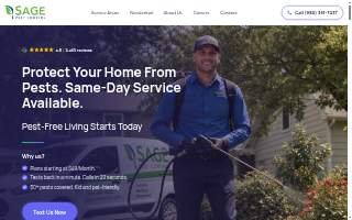 Sage Pest Control of Garner website