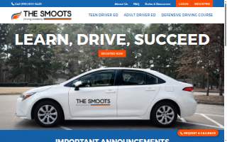 The Smoots Driving Academy website
